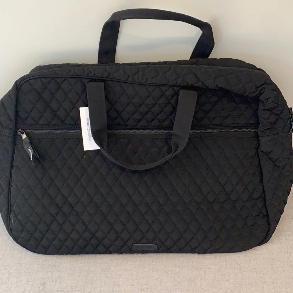 Nwt vera bradley grand traveler duffel bag classic black - Picture 4 of 11